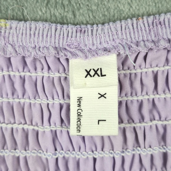 Womens Dress XXL Babydoll Romantic Floral Off Shoulder Tiered Fairy Coquette - Picture 2 of 12